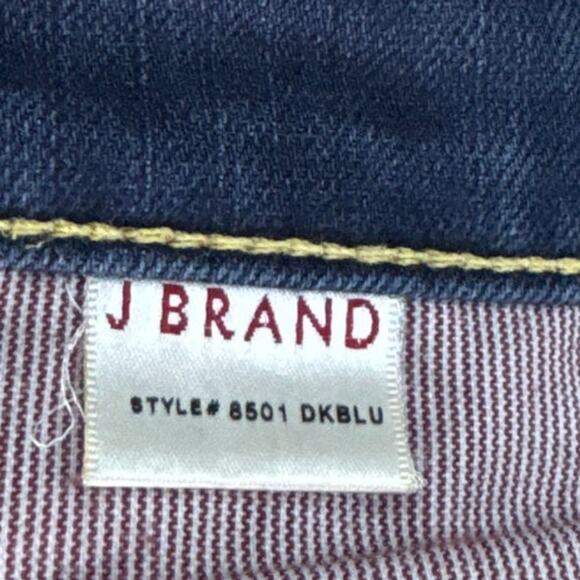 J Brand 8501 Dark Blue Denim Straight Leg Jeans Size 28 - Picture 8 of 10